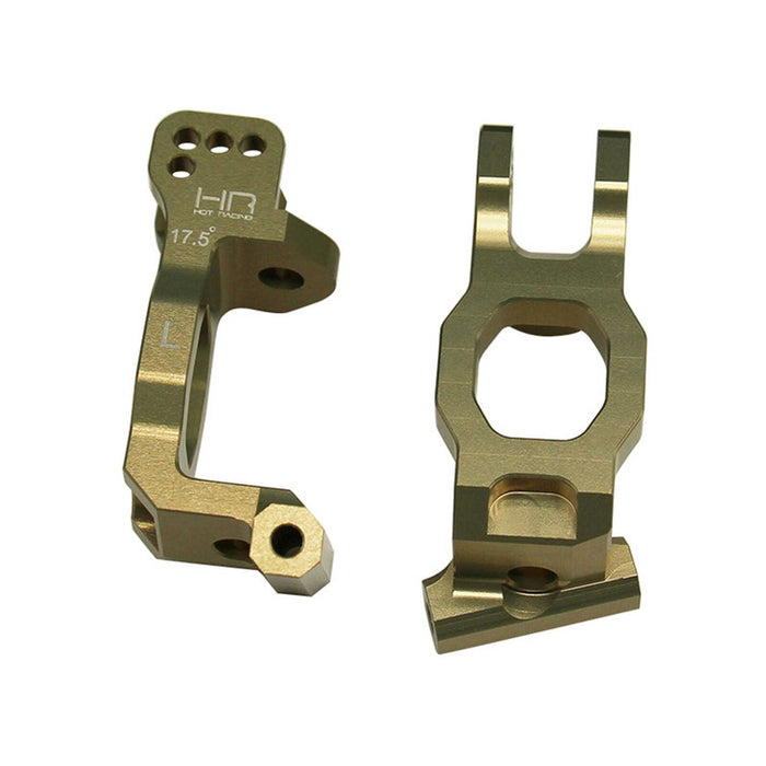HRALSLN19H Front Aluminum 17.5 Degree Hub Carrier Set, 1/6 Losi Super Lasernut