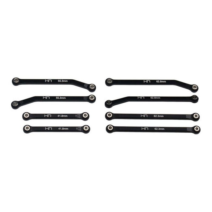 HRARACM133HFA01 Hot Racing Aluminum High Clearance 4-Link Set, 1/18 Redcat Ascent 18