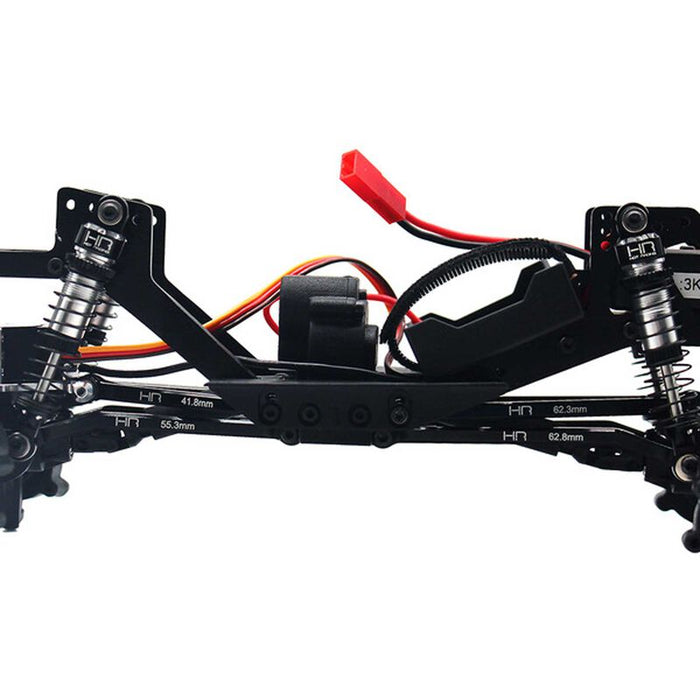 HRARACM133HFA01 Hot Racing Aluminum High Clearance 4-Link Set, 1/18 Redcat Ascent 18