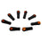 HRARCS160A03 Hot Racing Straight Rod End Cups with 5.8mm Balls, Orange (8)