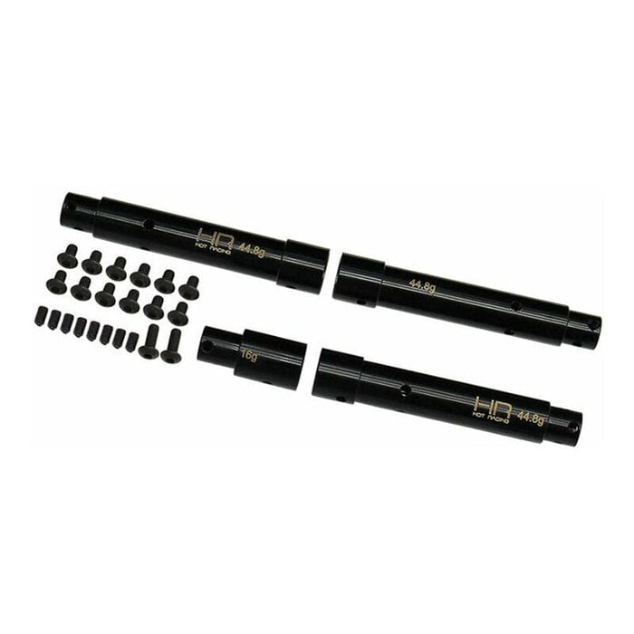 HRASCXP12AW Brass Axle Tube Set: SCX PRO