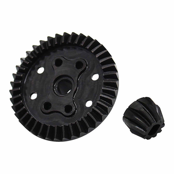 HRASMXRT9390R Hot Racing Steel Rear Helical 39T Ring Gear & 10T Pinion Gear Set, 1/16 Traxxas Mini XRT