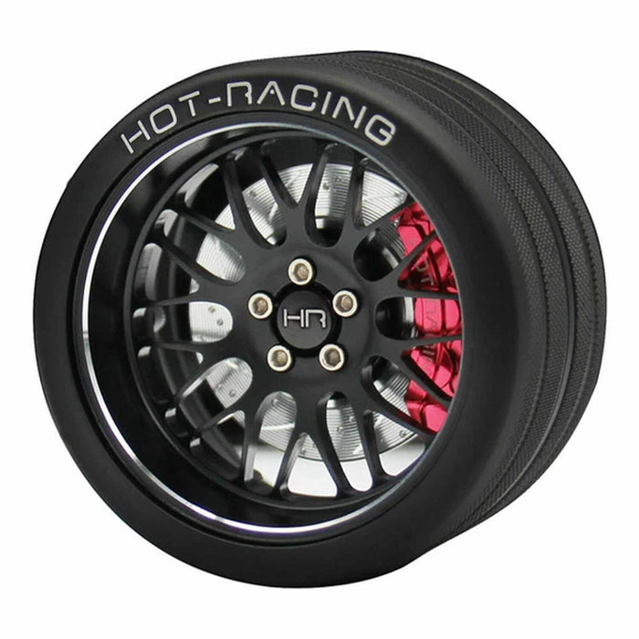 HRASW49TY01 Hot Racing Aluminum 10-Y BBS Steering Wheel, FlySky NB4 Transmitter, Black