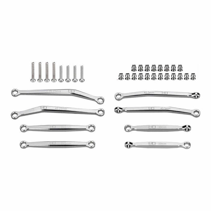 HRASXTY133X08 Hot Racing Aluminum No-Flex Link Set, 1/30 Axial SCX30