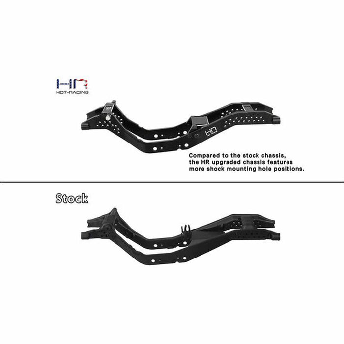 HRASXTY14X01 Hot Racing Aluminum 5° Break-Over Angle Chassis, 1/30 Axial SCX30