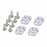 HRASXTY28X08 Hot Racing Aluminum Upper Shock Mount Lift Kit, 1/30 Axial SCX30