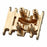 HRASXTY38LH Hot Racing Brass Center Gear Box Mount, 1/30 Axial SCX30