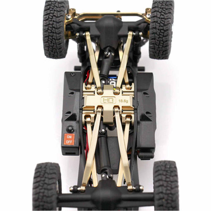 HRASXTY38LH Hot Racing Brass Center Gear Box Mount, 1/30 Axial SCX30