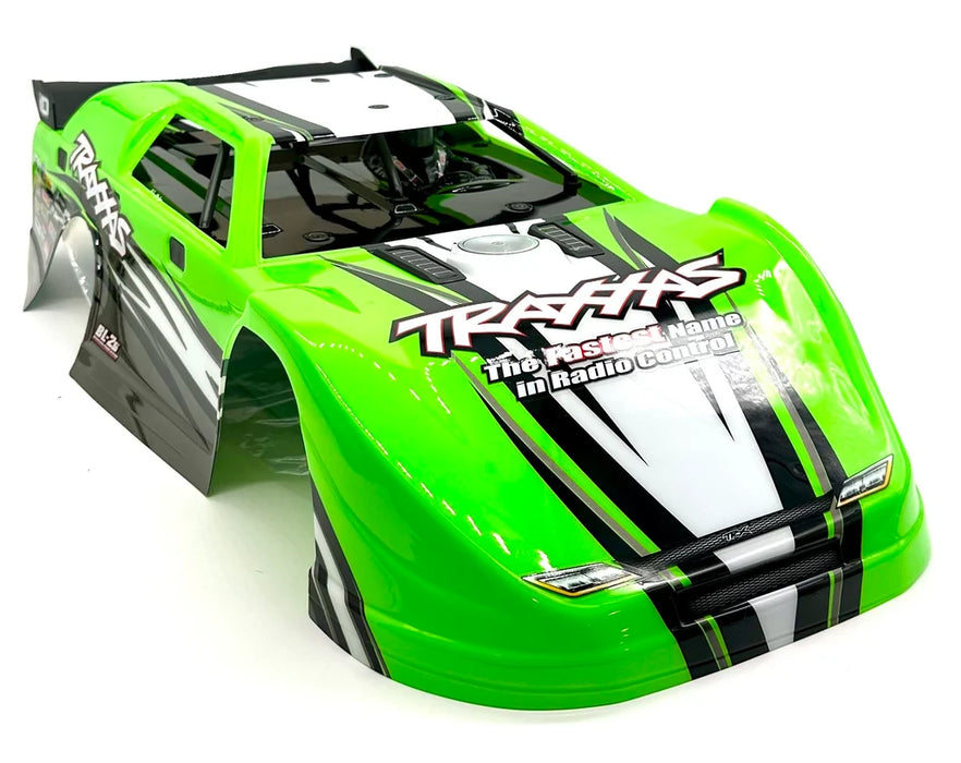 TRA10423-GRN Traxxas Body, Slash Late Model, green (painted, decals applied)