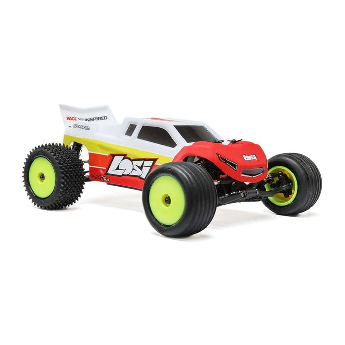 LOS-1056T1	 1/18 Mini-T 2.0 V2 2WD Stadium Truck Brushless RTR, Red (FOR Extra battery ORDER #SPMX812SH2)