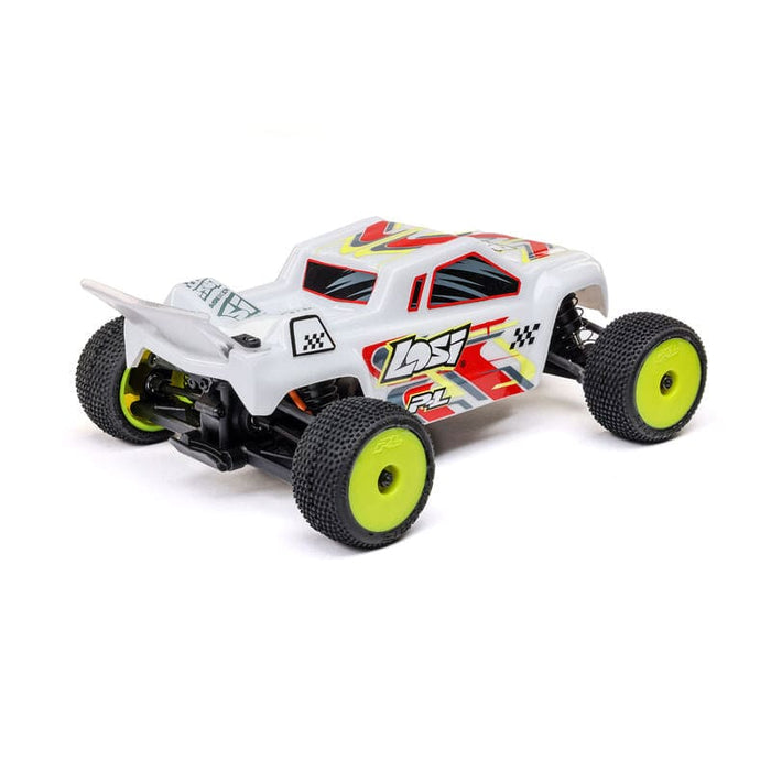 LOS-1392T1 1/28 Micro-T 2S 2WD RTR Stadium Truck (Battery & Charger Included), White