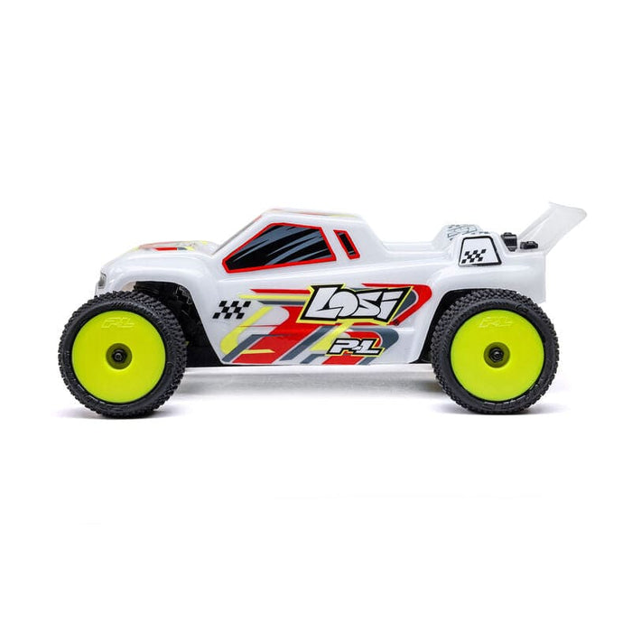 LOS-1392T1 1/28 Micro-T 2S 2WD RTR Stadium Truck (Battery & Charger Included), White