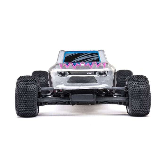 LOS-1392T2 1/28 Micro-T 2S 2WD RTR Stadium Truck (Battery & Charger Included), Silver