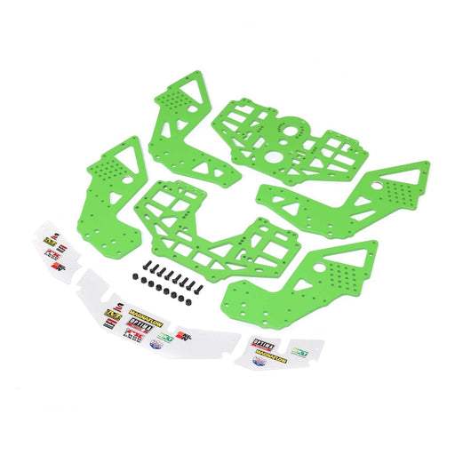 LOS-1826 Chassis Plate Set, Green: LMT 2.0