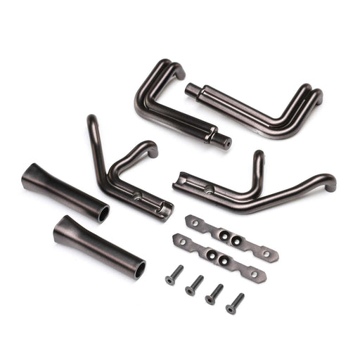 LOS-1896 Header Set, Black Chrome: 22S Sprint