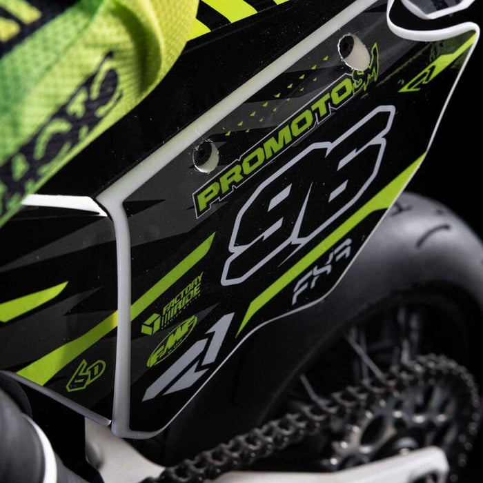 LOS-2310 1/4 Promoto-SM FXR Supermoto Motorcycle RTR (Battery and Charger Included), White **FOR EXTRA BATTERY ORDER #SPMX52S50H5  ** if you order from this promotion it is final sale