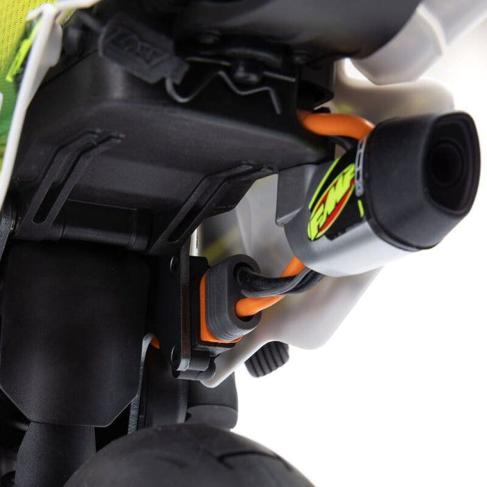 LOS-2310 1/4 Promoto-SM FXR Supermoto Motorcycle RTR (Battery and Charger Included), White **FOR EXTRA BATTERY ORDER #SPMX52S50H5  ** if you order from this promotion it is final sale