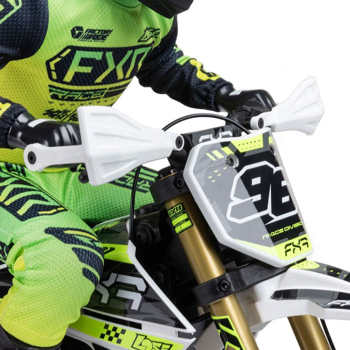 LOS-2310 1/4 Promoto-SM FXR Supermoto Motorcycle RTR (Battery and Charger Included), White **FOR EXTRA BATTERY ORDER #SPMX52S50H5  ** if you order from this promotion it is final sale