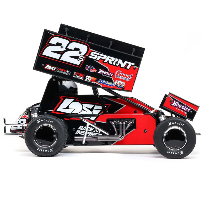 LOS-2359 1/10 22S Sprint 2WD Brushless RTR (Battery & Charger Included), Red **FOR EXTRA BATTERY ORDER #SPMX-1087
