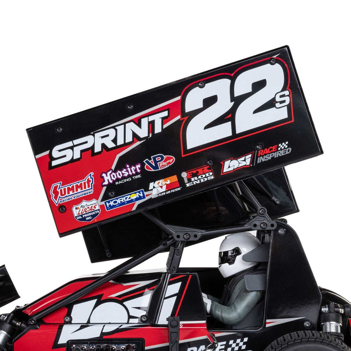 LOS-2359 1/10 22S Sprint 2WD Brushless RTR (Battery & Charger Included), Red **FOR EXTRA BATTERY ORDER #SPMX-1087