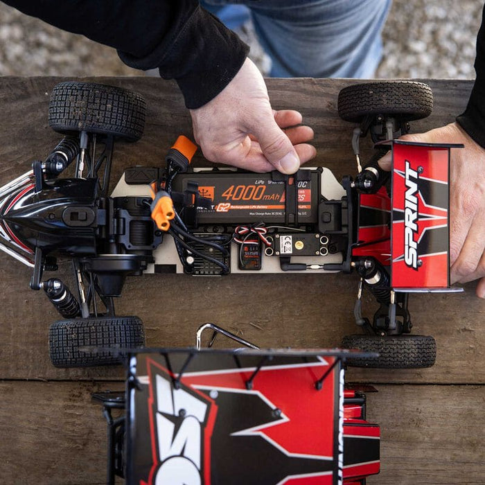 LOS-2359 1/10 22S Sprint 2WD Brushless RTR (Battery & Charger Included), Red **FOR EXTRA BATTERY ORDER #SPMX-1087