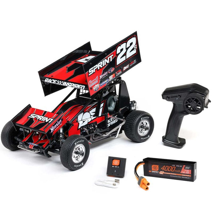 LOS-2359 1/10 22S Sprint 2WD Brushless RTR (Battery & Charger Included), Red **FOR EXTRA BATTERY ORDER #SPMX-1087