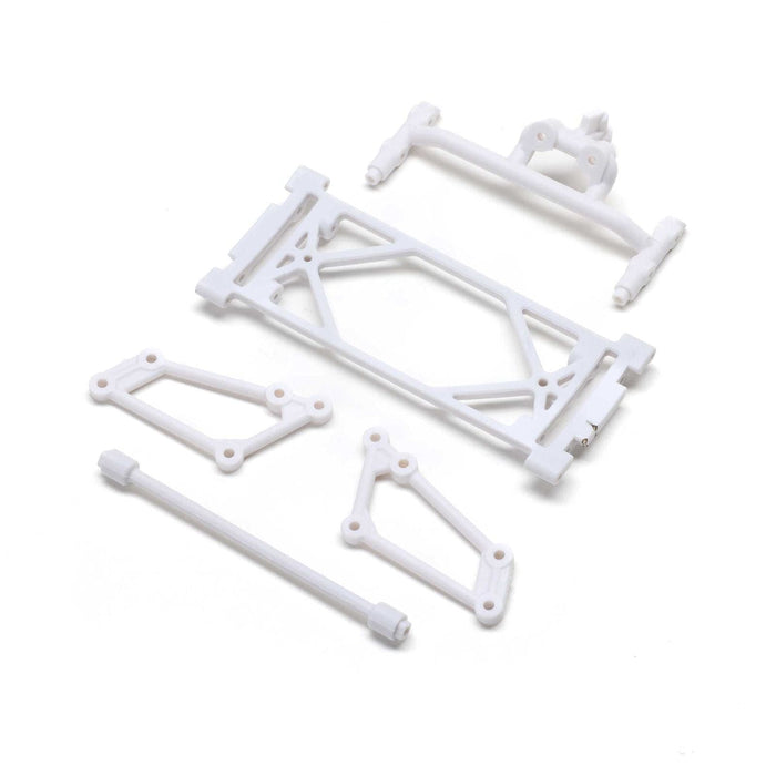 LOS-2404 Front Wing Mount Set, White: 22S Sprint