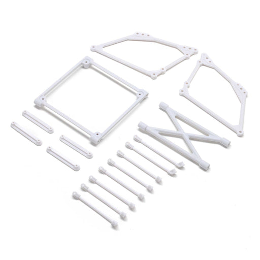 LOS-2420 Top Wing Mount Set, White: 22S Sprint