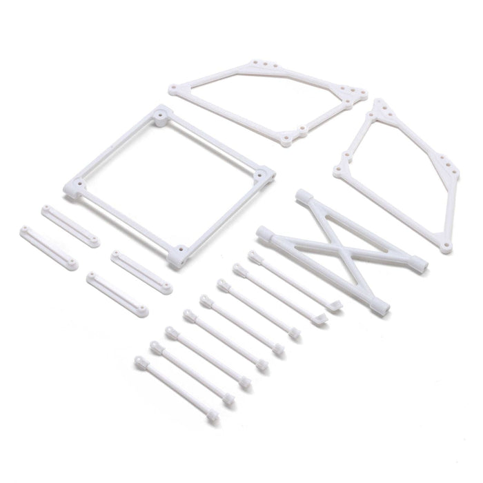 LOS-2420 Top Wing Mount Set, White: 22S Sprint
