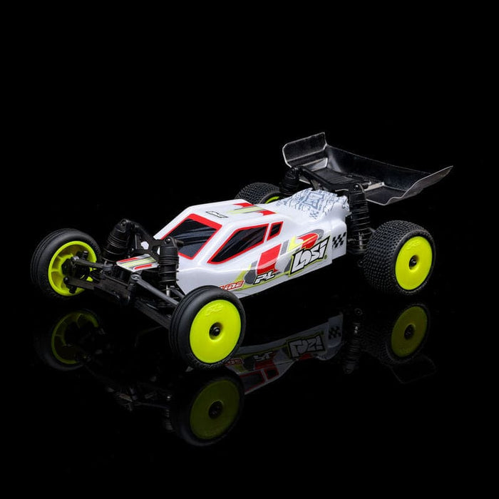 LOS00007T1	 1/24 Micro-B 2WD Buggy RTR, White(FOR A EXTRA BATTERY PLEASE ORDER SPMX-1090)