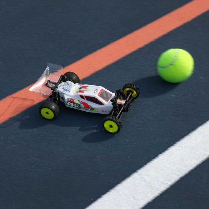 LOS00007T1	 1/24 Micro-B 2WD Buggy RTR, White(FOR A EXTRA BATTERY PLEASE ORDER SPMX-1090)