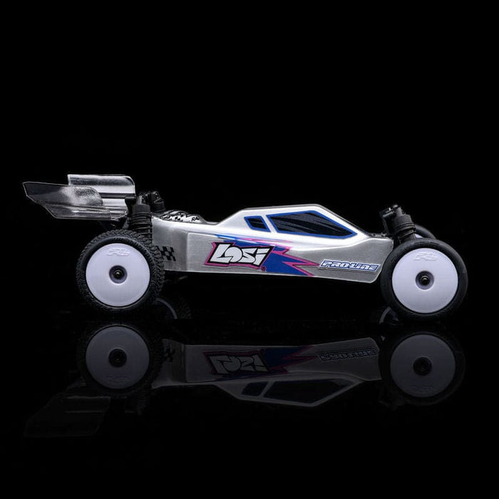LOS00007T2 1/24 Micro-B 2WD Buggy RTR, Silver(FOR A EXTRA BATTERY PLEASE ORDER SPMX-1090)