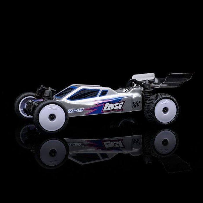 LOS00007T2 1/24 Micro-B 2WD Buggy RTR, Silver(FOR A EXTRA BATTERY PLEASE ORDER SPMX-1090)