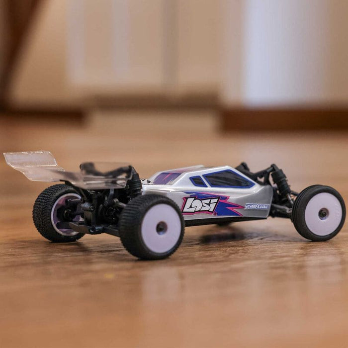 LOS00007T2 1/24 Micro-B 2WD Buggy RTR, Silver(FOR A EXTRA BATTERY PLEASE ORDER SPMX-1090)