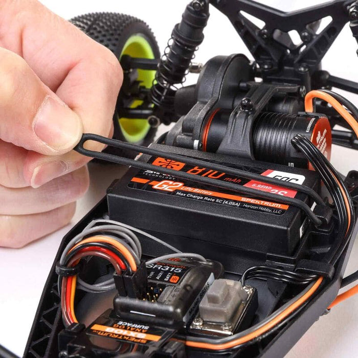 LOS01024T1 1/16 Mini-B 2WD Buggy Brushless RTR, Red (FOR Extra battery ORDER #SPMX812SH2)
