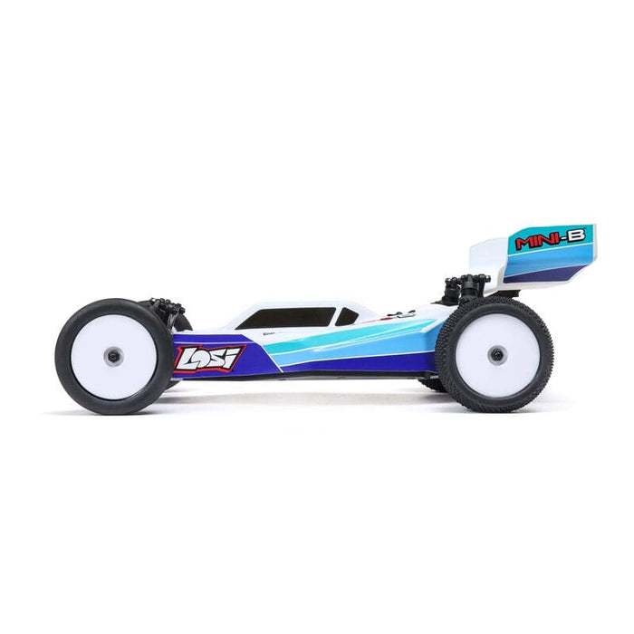 LOS01024T2 1/16 Mini-B 2WD Buggy Brushless RTR, Blue (FOR Extra battery ORDER #SPMX812SH2)