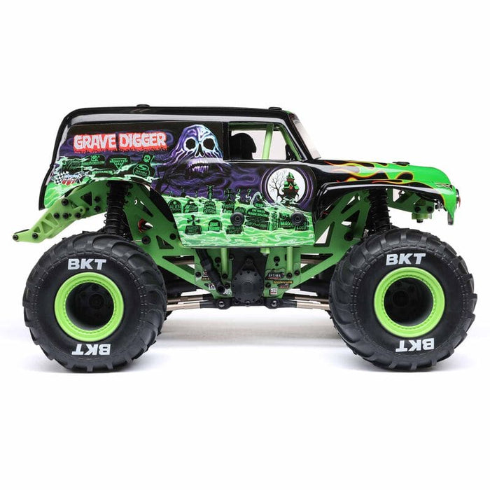 LOS01026T1 1/18 Mini LMT 4X4 Brushed Monster Truck RTR, Grave Digger  (FOR Extra battery ORDER #SPMX812SH2)