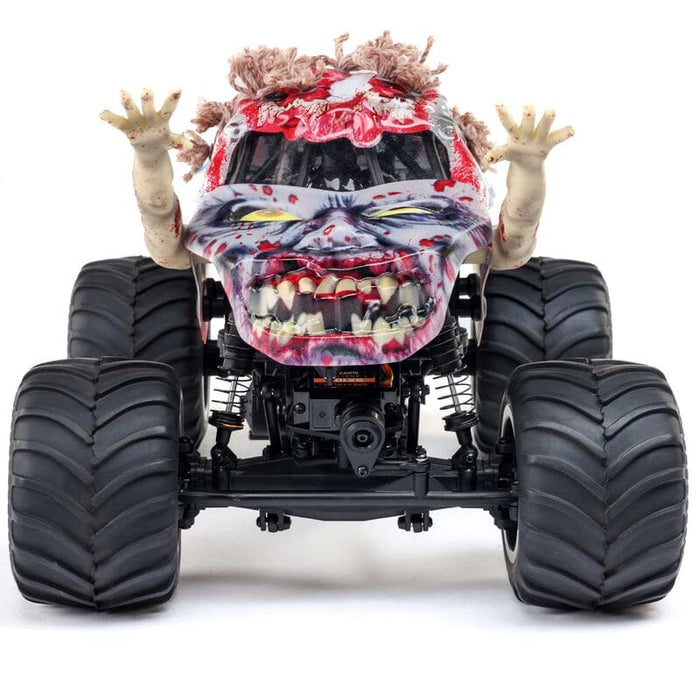 LOS01026T4 1/18 Mini LMT Zombie 2S 4X4 RTR Brushed Monster Truck (Battery & Charger Included), Red