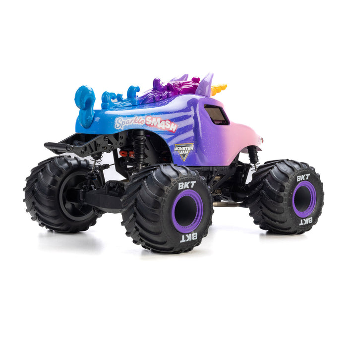 LOS01026T5 Losi 1/18 Mini LMT Sparkle Smash Brushed Monster Truck 4X4 RTR (FOR Extra battery ORDER #SPMX812SH2)