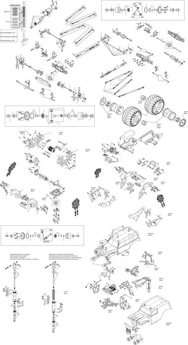 LOS04028T1 1/8 LMT 2.0 Grave Digger 4X4 Solid Axle Brushless Monster Truck RTR, Green