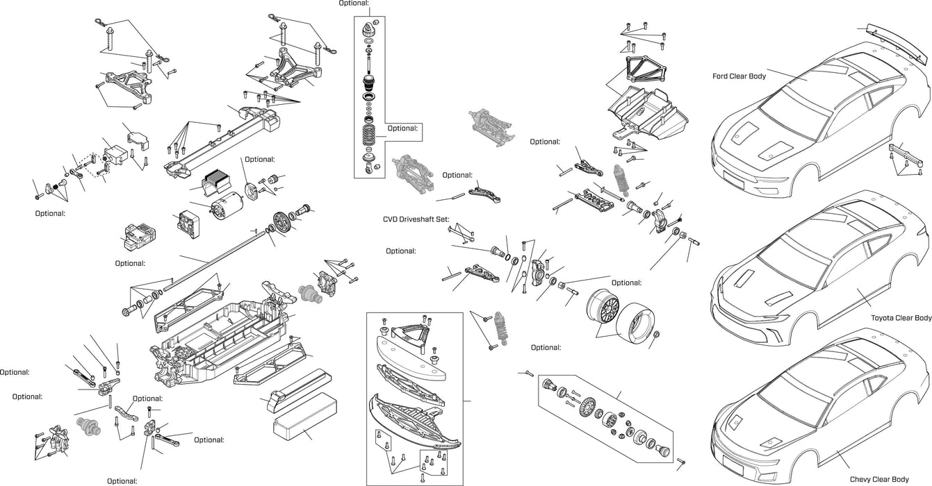 LOS1122505 1/12 NASCAR RC Racecar Kyle Larson No. 5 Valvoline 2025 Chevrolet Camaro ZL1 2S AWD RTR Brushed On-Road (Battery & Charger Included) ** if you order from this promotion it is final sale