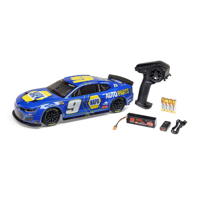 LOS1122509 1/12 NASCAR RC Racecar Chase Elliot No. 9 NAPA 2025 Chevrolet Camaro ZL1 2S AWD RTR Brushed On-Road (Battery & Charger Included)