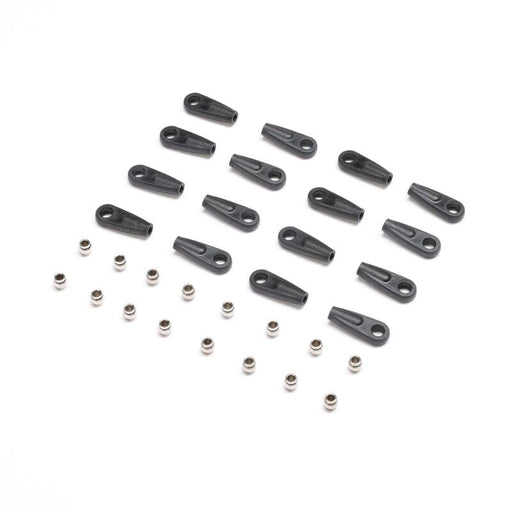 LOS214047 4-link Rod End & Pivot Balls (16): Mini LMT