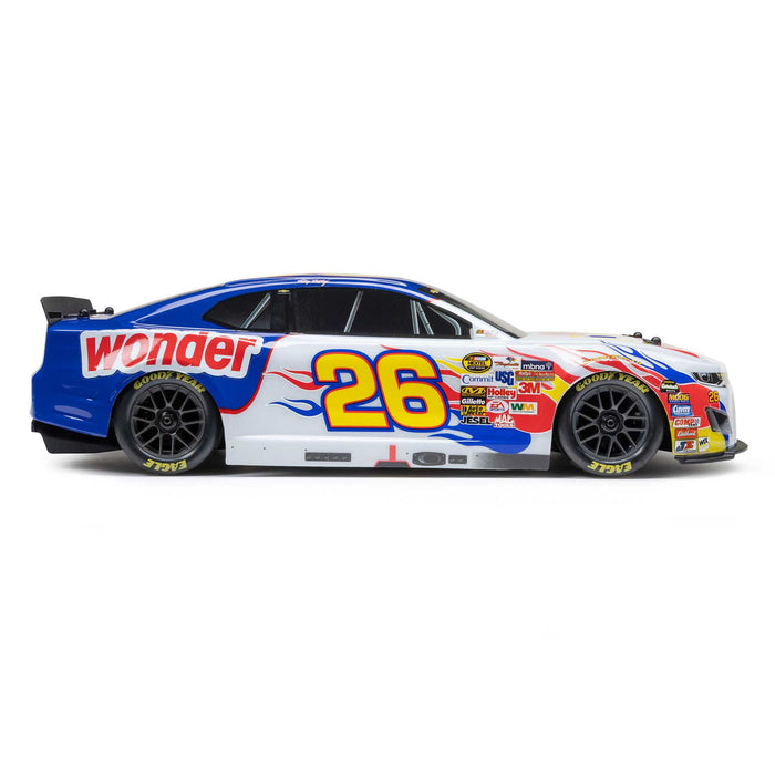 LOSF1122626 Losi 1/12 NASCAR Ricky Bobby #26 Wonder Bread Chevrolet ZL1 RTR (FOR A EXTRA BATTERY PLEASE ORDER SPMX142S30H2)