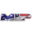MIP5106	 American Flag Die Cut Vinyl Sticker, 3.73" x 1"