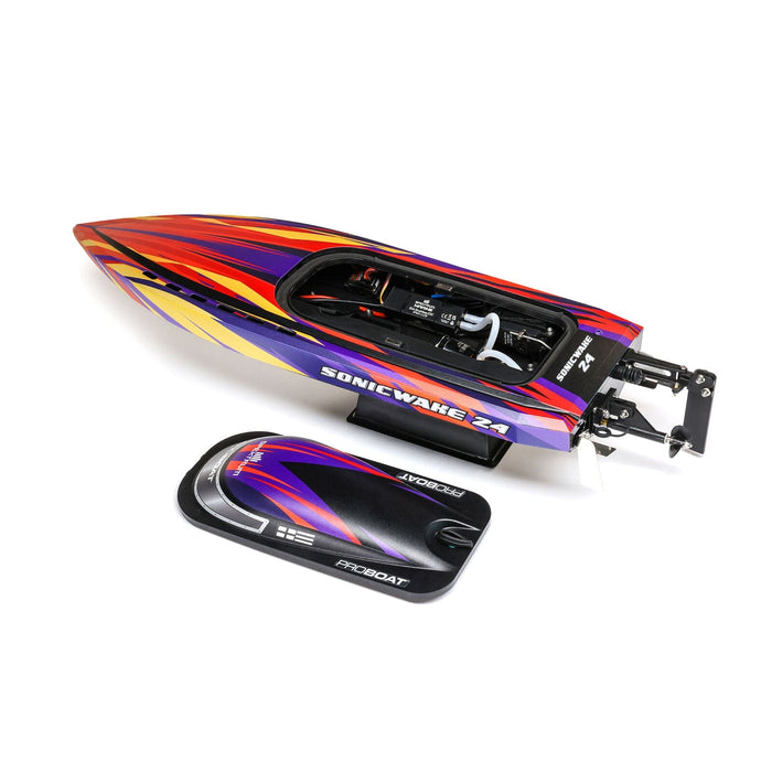 PRB-1992T1 Sonicwake 24" Self-Righting Brushless Deep-V RTR, Red