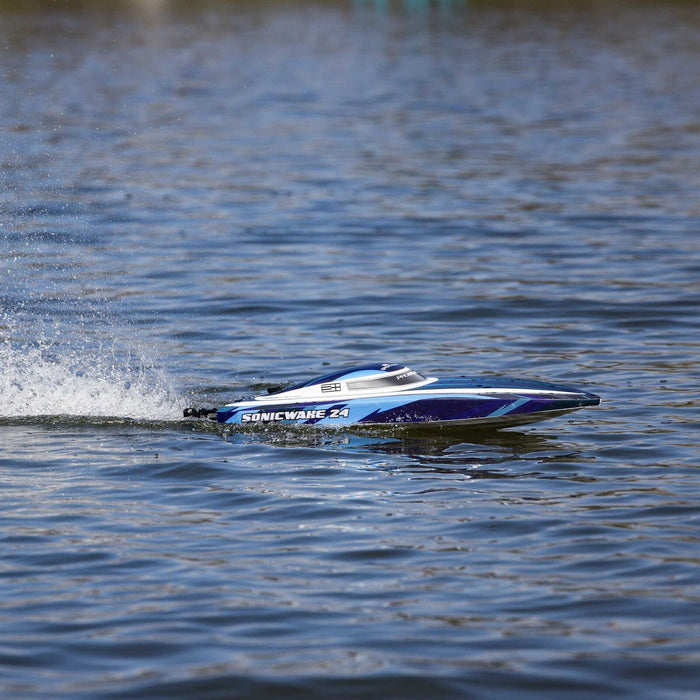 PRB-1992T2 Sonicwake 24" Self-Righting Brushless Deep-V RTR, Blue