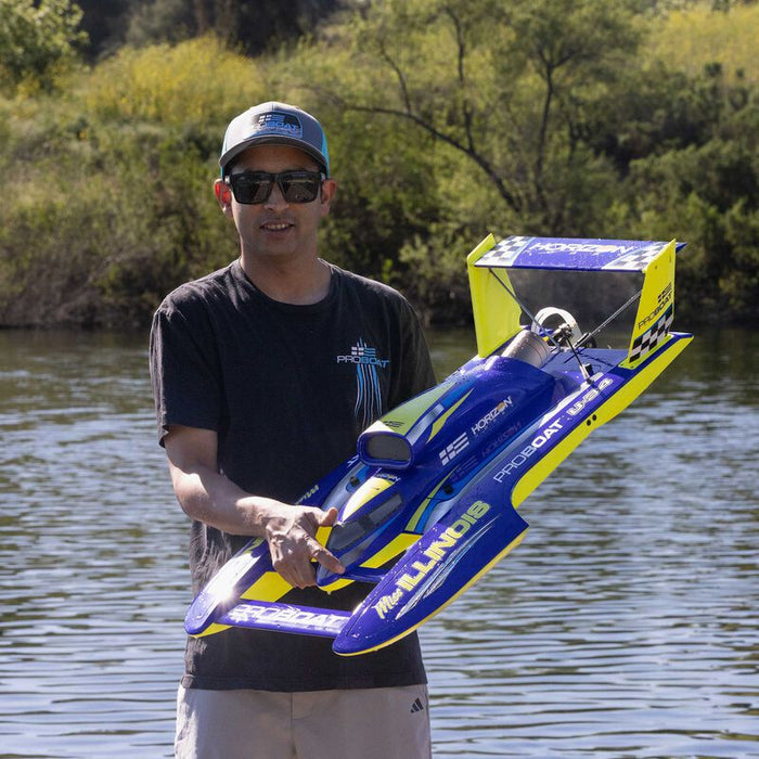 PRB-2072T1 Pro Boat 34" U-34, Miss Illinois, Hydro  ***YOU will need this part # SPMXC2010 and SPMX54S100H5 (x2)  to run this boat