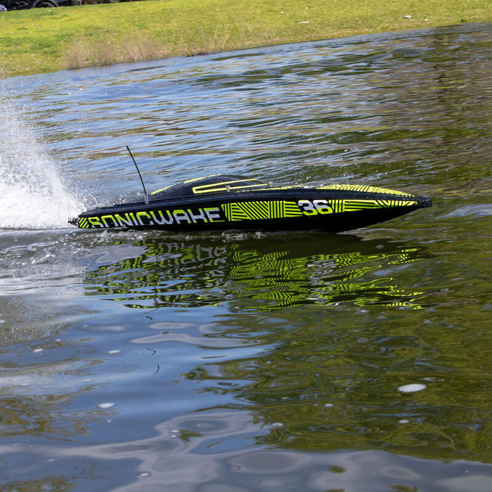 PRB-2171T1 Pro Boat Sonicwake 36" V3, Self-Righting V-Hull RTR - Black