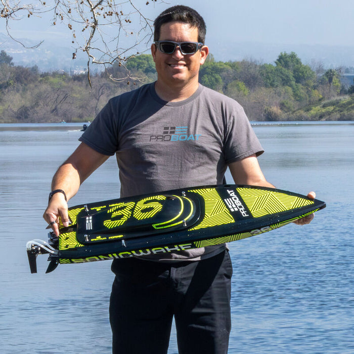 PRB-2171T1 Pro Boat Sonicwake 36" V3, Self-Righting V-Hull RTR - Black